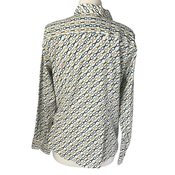 Talbots Shirt Button Collared Equestrian Old Money Wrinkle Resistant Size 14 - Picture 2 of 12